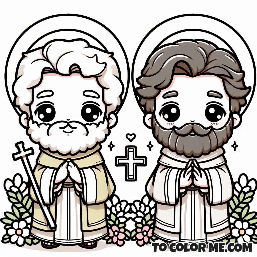 Saints Philip and James the Less: From Apostles to Martyrs Coloring Book