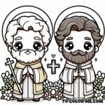 Saints Philip and James the Less: From Apostles to Martyrs Coloring Book