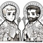 Saints Philip and James the Less: Celebrating Their Story Through Coloring
