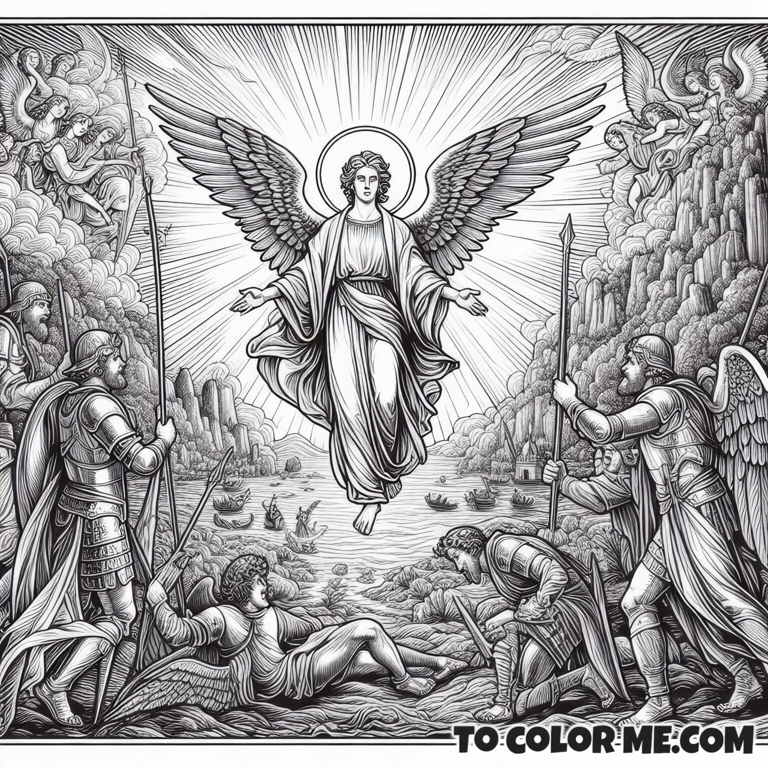 St. Michael’s Miracle at Monte Gargano A Coloring Exploration To