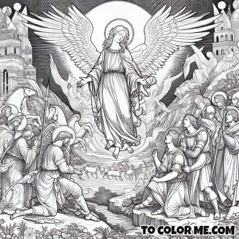 The Apparition of St. Michael at Monte Gargano13 To Color Me Free