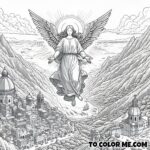 St. Michael’s Guiding Light: Monte Gargano Coloring Pages