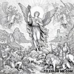 St. Michael’s Divine Apparition: A Coloring Page for Believers