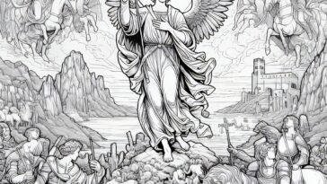 St. Michael’s Divine Apparition: A Coloring Page for Believers