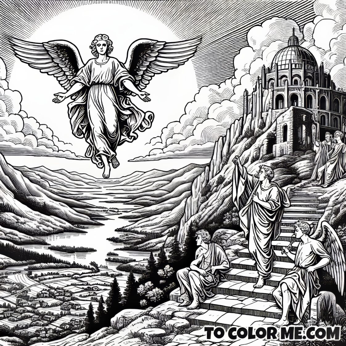 The Miracle of Monte Gargano St. Michael’s Story to Color To Color