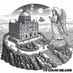 Divine Protection: St. Michael of Monte Gargano Coloring Pages
