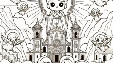 The Heavenly Warrior’s Cave: St. Michael of Monte Gargano to Color