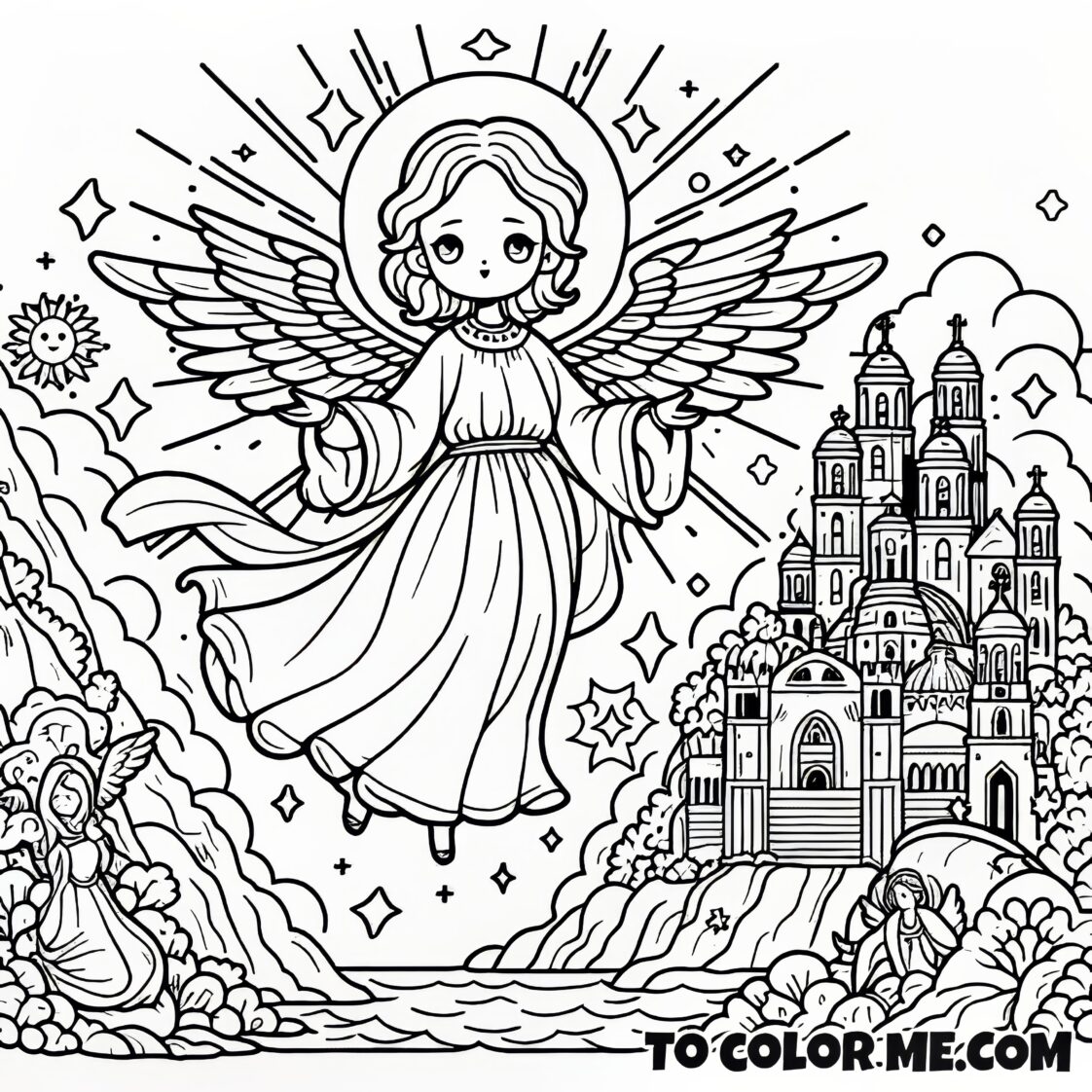 St Michael s Spiritual Sanctuary Monte Gargano Coloring Book To st-michael-s-spiritual-sanctuary-monte-gargano-coloring-book-to