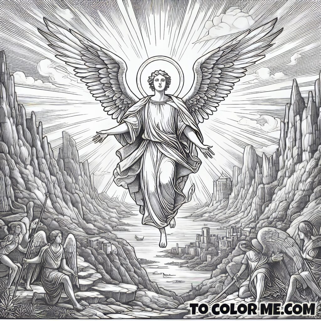 St. Michael’s Apparition: A Historical Coloring Page for the Faithful