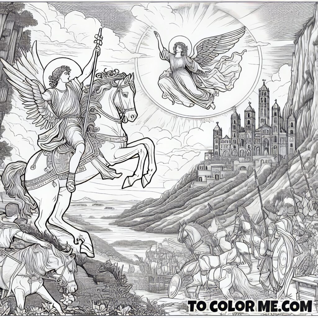The Bull and the Archangel: St. Michael’s Apparition Coloring Book