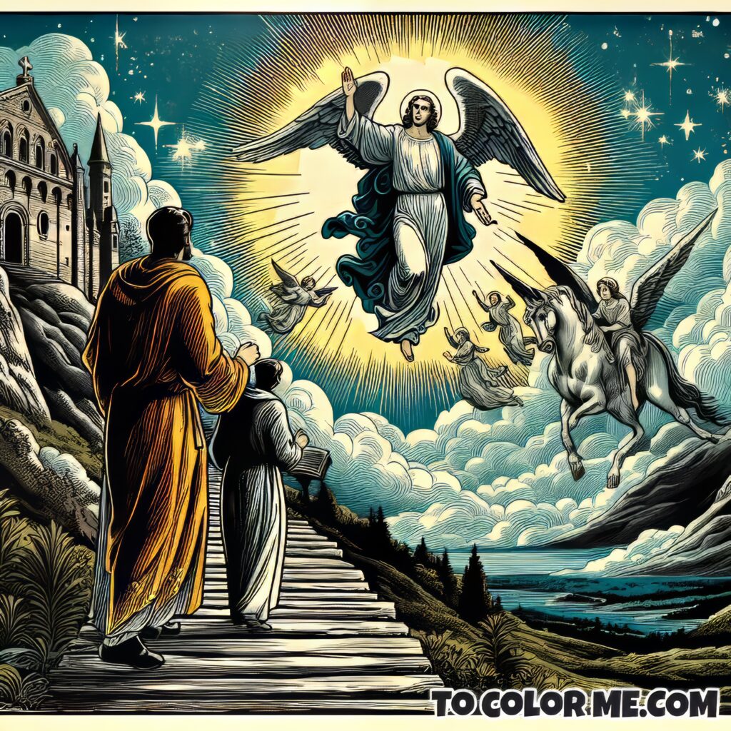 St. Michael at Monte Gargano: A Sacred Art Coloring Journey