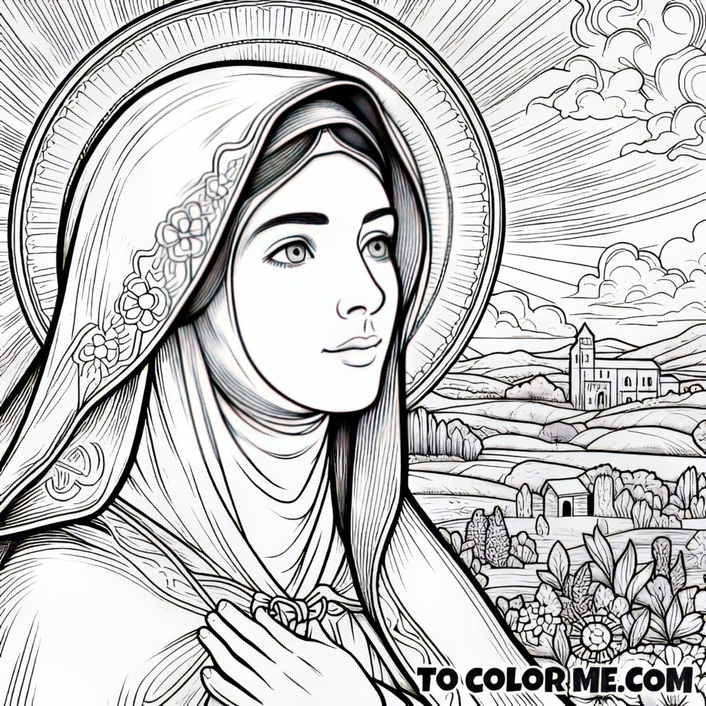 Mary of Agreda’s Coloring Pages: A Journey of Faith and Vision