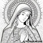 The Abbess of Agreda: A Coloring Page of Wisdom and Love