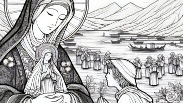 Bilocation Wonders: Coloring Venerable Mary of Agreda