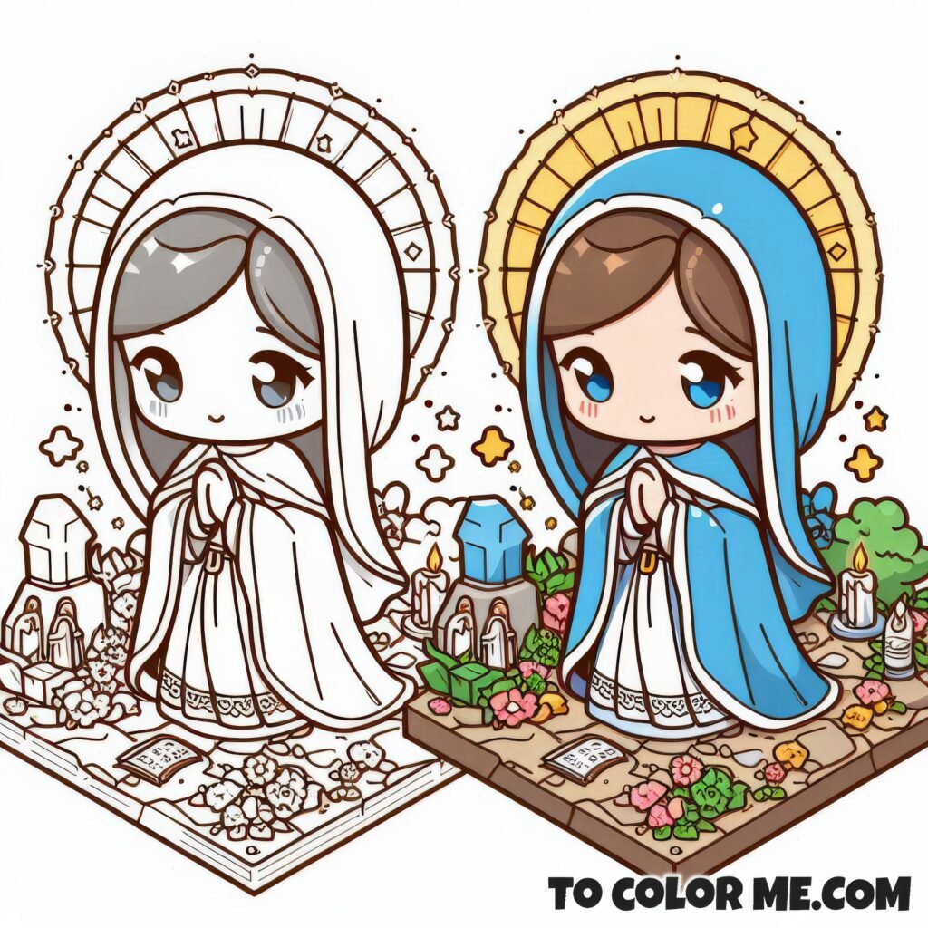 Mary of Agreda: Color the Lady in Blue’s Story