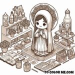 Venerable Mary of Agreda: A Spiritual Coloring Journey