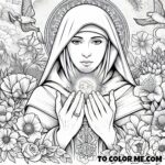 Venerable Mary of Agreda: Coloring Pages of a Spanish Saint