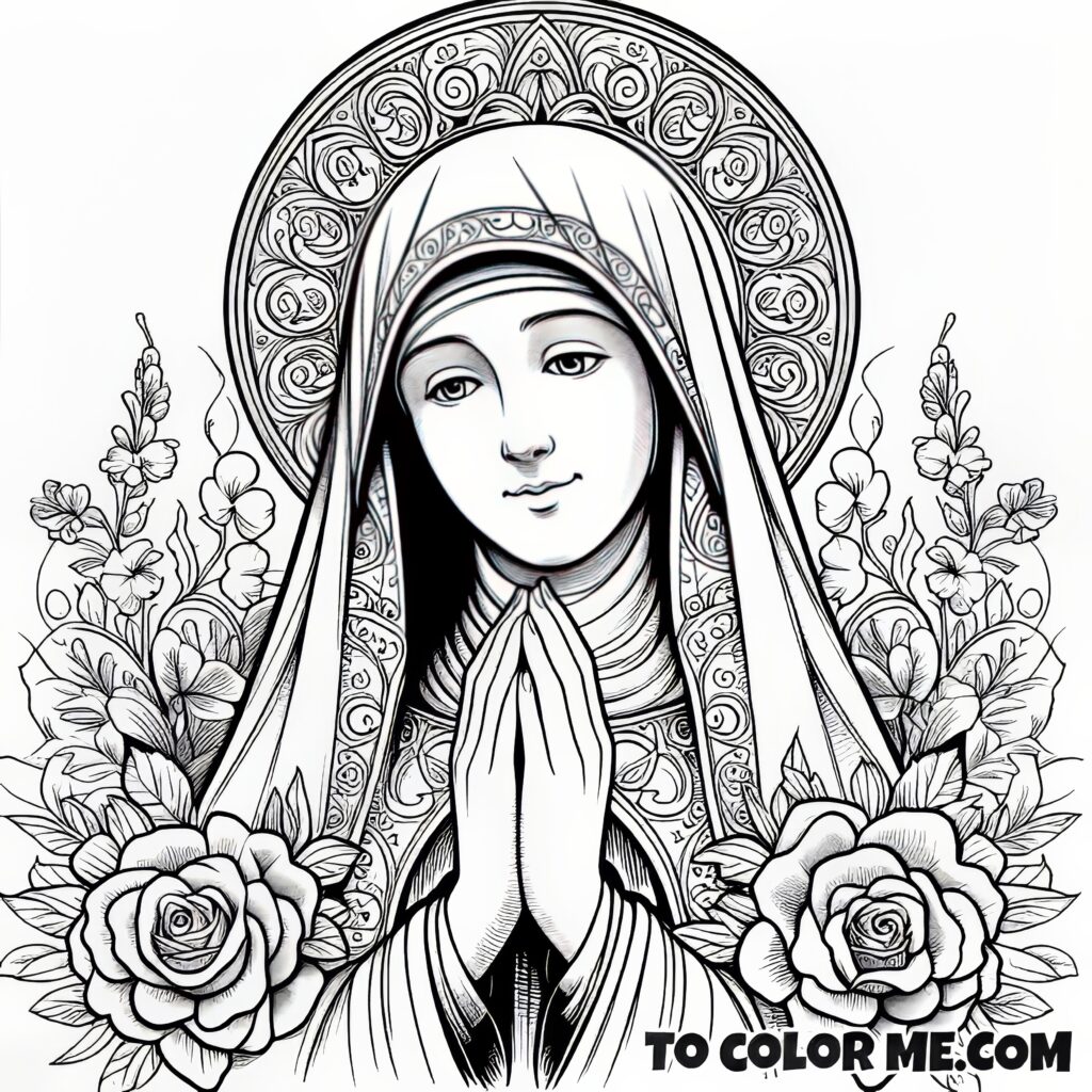 The Lady in Blue: A Coloring Tribute to Mary of Agreda