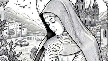 The Franciscan Mystic: Venerable Mary of Agreda to Color