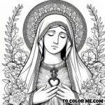 Venerable Mary of Agreda: A Coloring Book of Visions