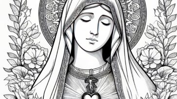 Venerable Mary of Agreda: A Coloring Book of Visions