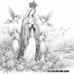 The Joy of Mary in May: Coloring Pages for the Queen’s Honor