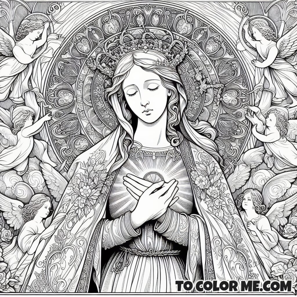 The Queen’s Joy: Coloring Mary’s May Feasts and Titles
