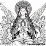 Mary’s Heavenly Crown: Coloring the Queen’s May Festivities