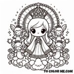Mary’s Triumph: A Coloring Journey Through Her May Celebrations