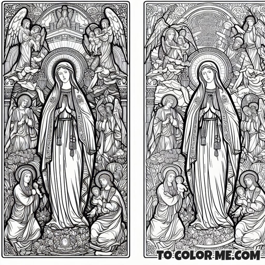 Mary’s May of Glory: A Coloring Celebration of the Queen