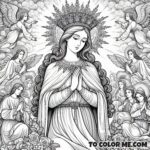 Queen Mary’s Joyful May: A Coloring Tribute to Her Feasts