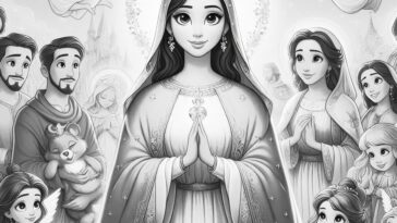 Mary’s Festive Coronation: May Coloring Pages for the Queen