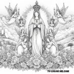 Mary’s May Pageantry: A Coloring Book of Royal Devotion