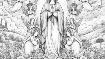 Mary’s May Pageantry: A Coloring Book of Royal Devotion