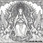 The Queen’s May Procession: Coloring Pages for Mary’s Honor