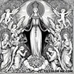 Mary’s May Garland: Coloring Pages for the Mother of Grace