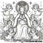 Mary’s May Festivities: A Coloring Book of Queenly Splendor