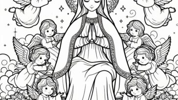 Mary’s May Festivities: A Coloring Book of Queenly Splendor