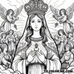 The Queen’s May Reflection: Coloring Pages of Mary’s Virtues