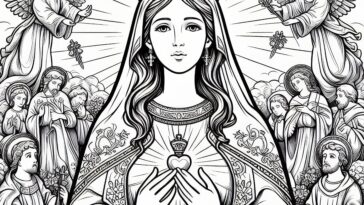 The Queen’s May Reflection: Coloring Pages of Mary’s Virtues