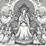 Mary’s May of Miracles: Coloring Pages for the Heavenly Queen