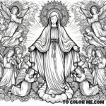 The Queen’s May Harmony: A Coloring Book of Mary’s Grace