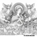 Coloring the Queen: Mary’s May Festivities Brought to Life