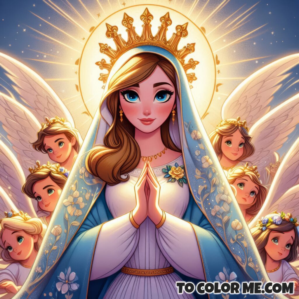 Mary’s Month of Majesty: Celebratory Coloring Pages