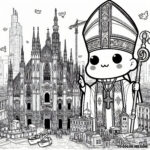 Saintly Sketches: Pope Paul VI’s Coloring Pages for Peace