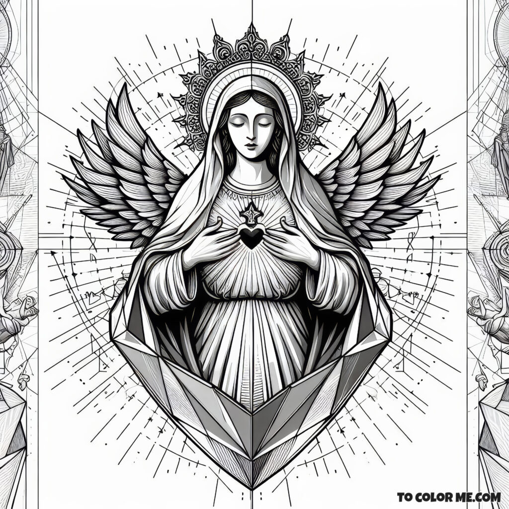 Coloring Devotion: The Immaculate Heart of Mary