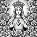 Divine Shelter: Coloring the Immaculate Heart of Mary’s Consecration