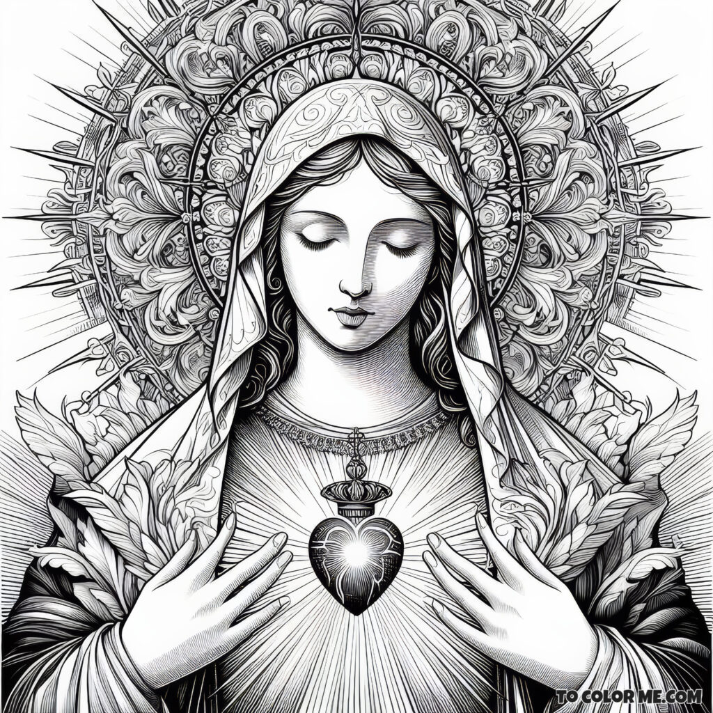 Color the Mercy: Immaculate Heart of Mary’s Feast