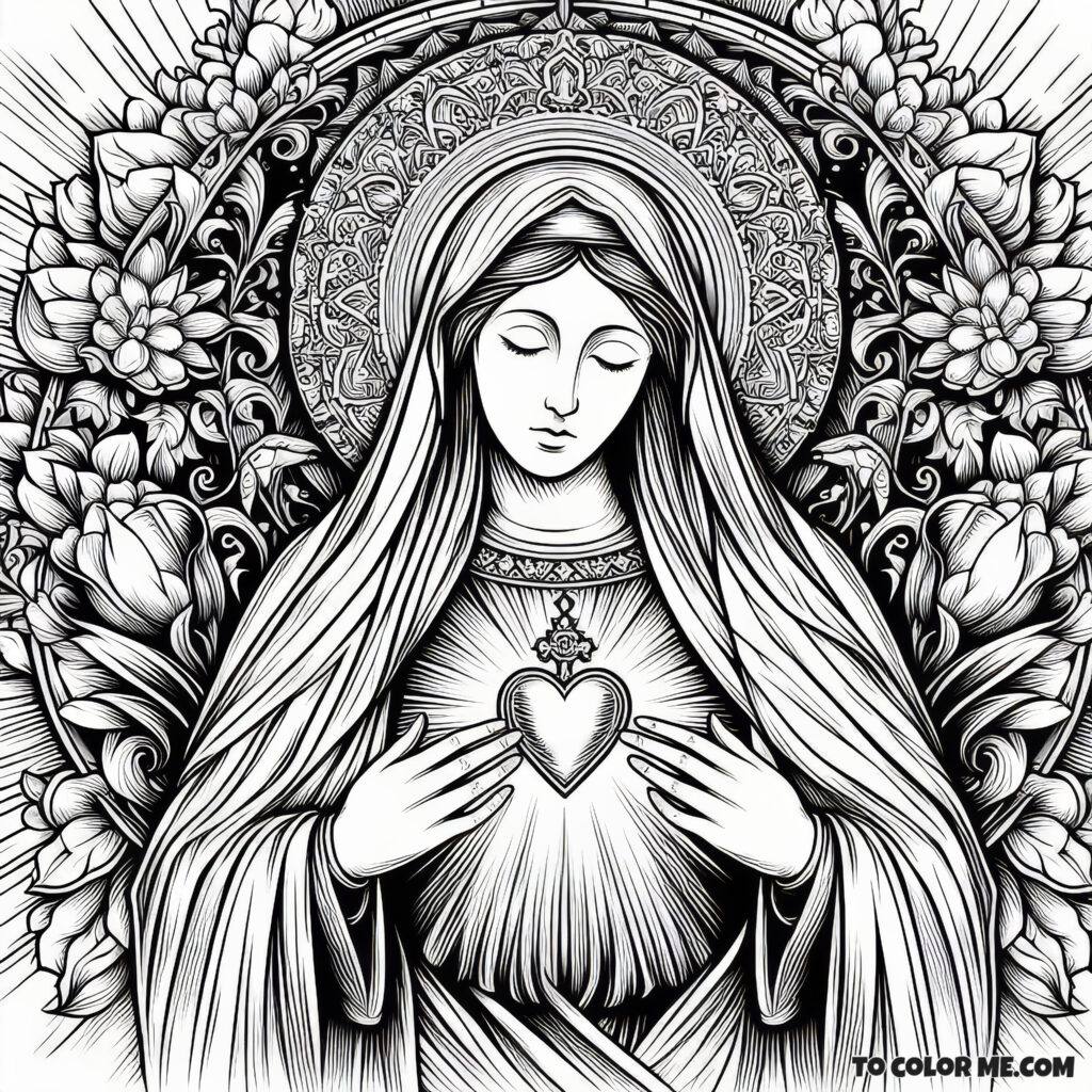 Coloring the Litany: Mary’s Heart of Tenderness and Pity