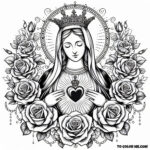 Heavenly Colors: Mary’s Immaculate Heart Commemoration